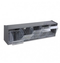 PM/5C Portapiezas pequeñas con 5 gavetas de plástico, con soporte