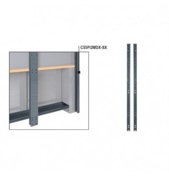 C55P/2MDX-SX Pareja de montantes de pared derecha/izquierda para mobiliario para taller RSC55