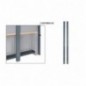 C55P/2MDX-SX Pareja de montantes de pared derecha/izquierda para mobiliario para taller RSC55