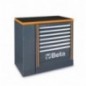 C55BG/1 Banco de trabajo de extensión de 1 metro para mobiliario para taller RSC55, gris