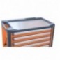 3700/PLA Encimera de trabajo de acero inoxidable para cajonera C37