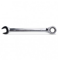 141 16 Llave combinada recta con carraca, cromada