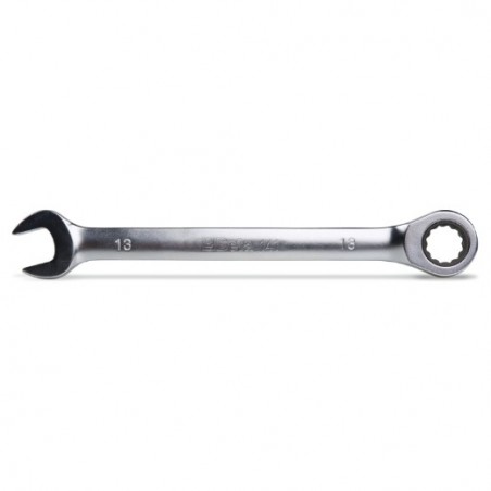 141 17 Llave combinada recta con carraca, cromada