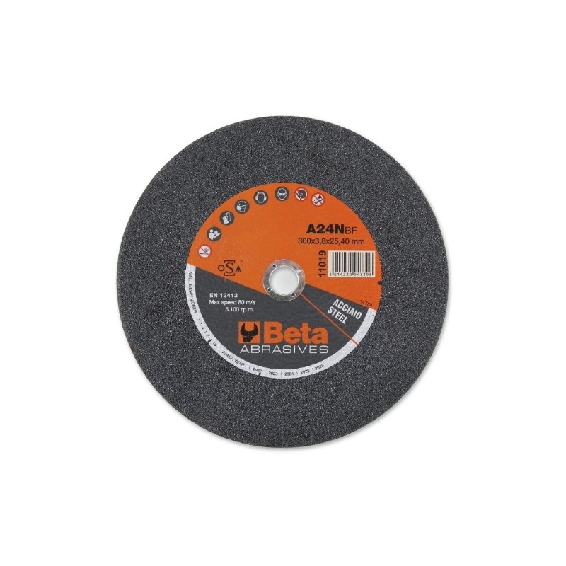 11019 400X4,5 Disco abrasivo de corte para acero ultrafino, con centro plano