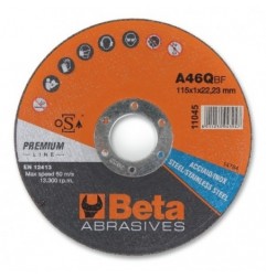 11046 1,6 Disco abrasivo de corte para acero y acero inoxidable, de calibre fino, con centro plano
