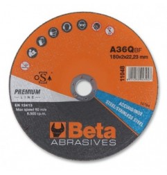 11048 2,0 Disco abrasivo de corte para acero y acero inoxidable, de calibre fino, con centro plano