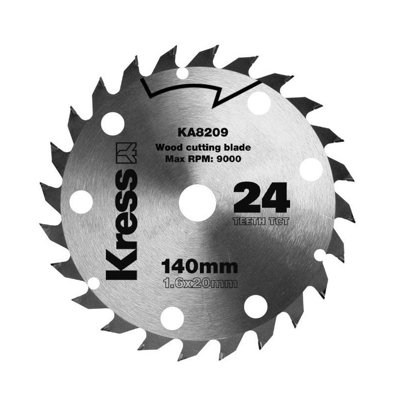 Disco de corte madera 24D 140mm