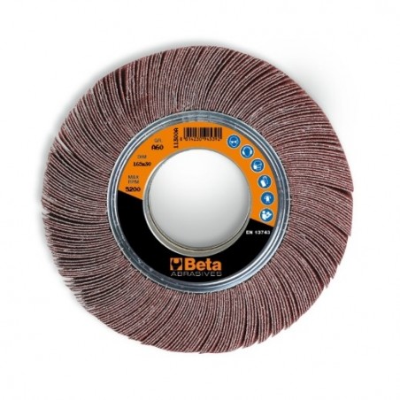 11300G 60 Rueda de láminas con orificio, tela de corindón